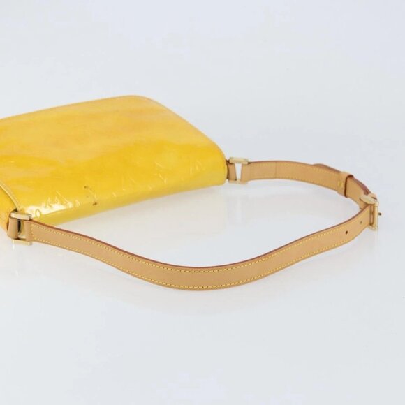 LOUIS VUITTON Monogram Vernis Thompson Street Bag Lime Yellow M91071 Auth gh1370 - Picture 8 of 16